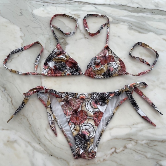 EMILIO PUCCI WHITE MULTI BIKINI SIZE IT 42 / US 8 NWOTS! - Picture 6 of 16